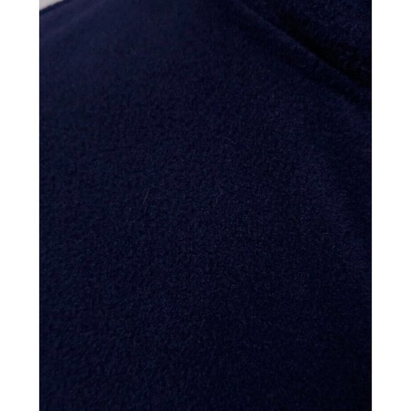 Port Authority Mens Medium Dark Blue Full Zip Fleece Logo Flag Star Jacket - Picture 3 of 12